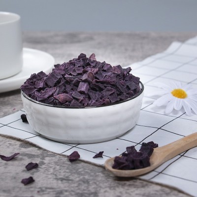 脱水紫薯碎10*10mm蛋糕辅食原料冻干紫薯粒丁八宝粥杂粮代餐配料图4