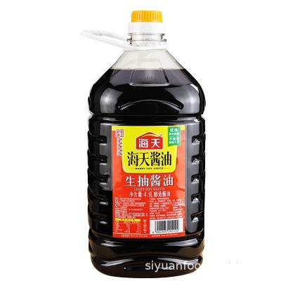 海天生抽酱油商用大桶酿造黄豆酱油红烧凉拌炒菜家用调味料4.9L升图5
