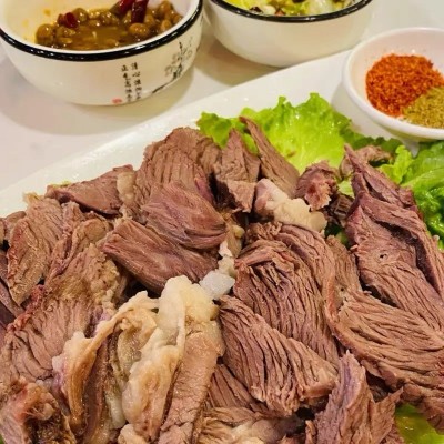 馨煲居白切羊肉250g解冻即食真空包装羊肉片商酒楼会所大排档商用图2