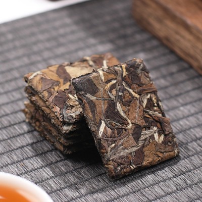 寿眉小方片福鼎高山白茶陈年日晒寿眉袋装500g厂家批发老茶图3