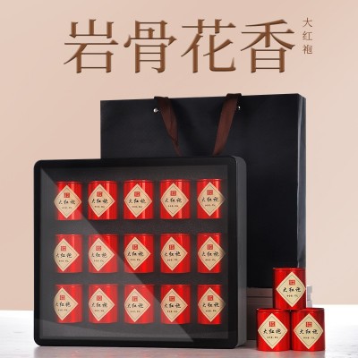 厂家直销武夷山大红袍茶叶礼盒装批发肉桂水仙金骏眉茶叶节日送礼