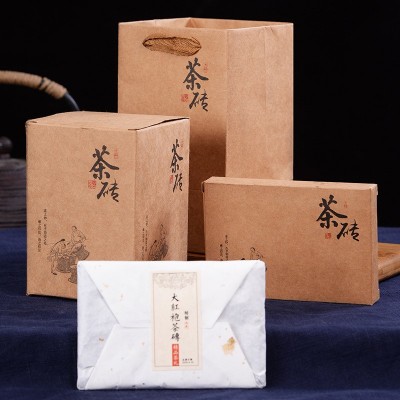 武夷山大红袍浓香型茶砖盒装 乌龙茶武夷岩茶春茶茶叶节日送礼