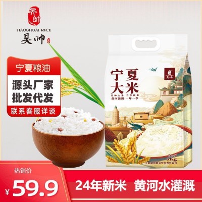 昊帅宁夏大米5kg长粒香大颗粒饱满一年一季