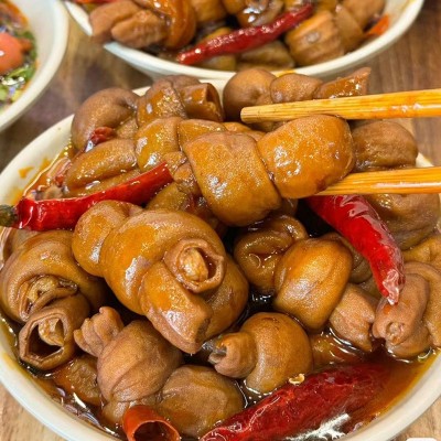 新鲜冒节子猪小肠结肥肠结子火锅烧烤食材图2
