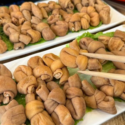 新鲜冒节子猪小肠结肥肠结子火锅烧烤食材图3