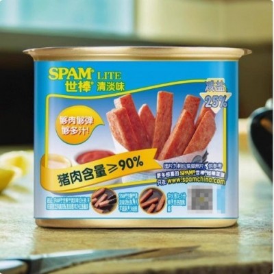SPAM世棒清淡味午餐肉340g*24整箱 午餐肉罐头三明治沙拉意面商用图3