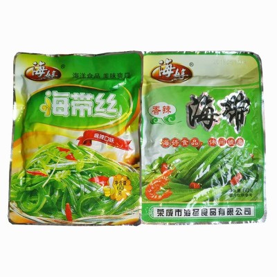 60克*25袋海婷海带丝开袋即食香辣原味鲜香麻辣味酱菜咸菜包装图4