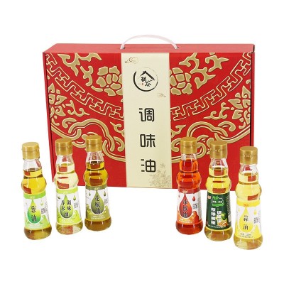 鸿禄调味油礼盒批发葱油蒜油花椒芥末辣椒油烧烤厨房蘸料商用调味图2