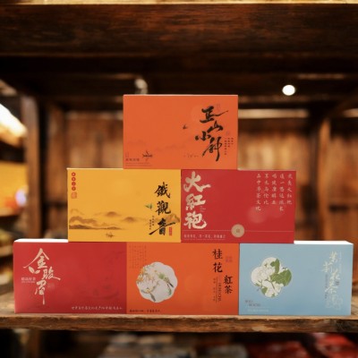 金骏眉正山小种红茶大红袍铁观音乌龙茶桂花红茶茉莉花茶组合茶图2
