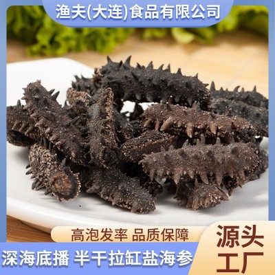 大连海参厂家供应干货泡发辽刺参非即食辽参500g可礼盒装半干海参