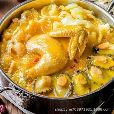 鲍鱼花胶鸡金汤火锅食材底料鸡汤鱼胶花椒鸡礼盒一件代发礼盒装图3