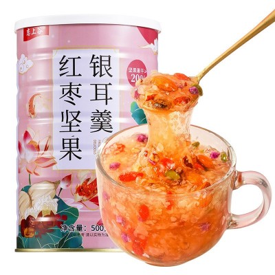 恋上谷红枣坚果银耳羹代餐食品批发一件代发懒人速食早餐图5