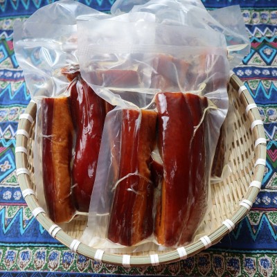 湖南特产传统柴火烟熏偏肥腊肉一斤装湘味咸肉整箱批发图3