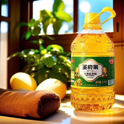 圣府第2.5升一级玉米油商用家用非转基因油整箱桶装食用油批发图3