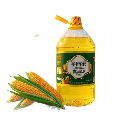 包邮5升一级玉米油压榨非转基因油商用家用5L整箱桶装食用 油批发