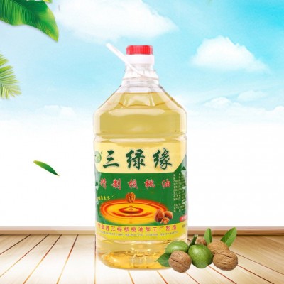 精制核桃油三绿缘食用核桃油物理冷榨5L精制核桃油批发量大从优图3